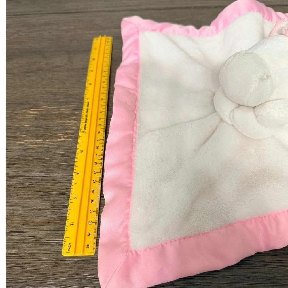 Carters Unicorn Lovey Lovie Security Blanket‎ Plush Baby Pink Satin Trim